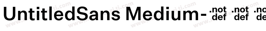 UntitledSans Medium字体转换